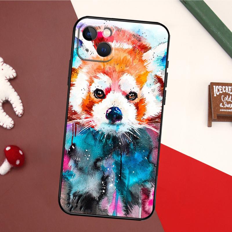 Red Panda Phone Case For iPhone 16 15 14 13 12 Mini 11 Pro Max X XR XS Plus Bumper Back Cover