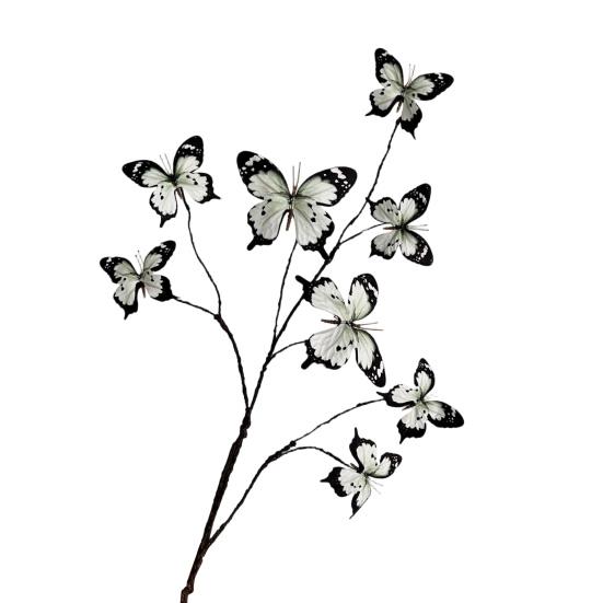 Butterfly Flower Branches Decor Handcrafted Silk Flower Arrangement
