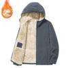 Polar Fleece Hooded Jacket Thickened Cardigan Large Size Fleece Jacket Autumn and Winter Loose