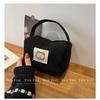 Women's Bag Corduroy Small Square Bag New Handbag Fashionable and Simple Small Bag