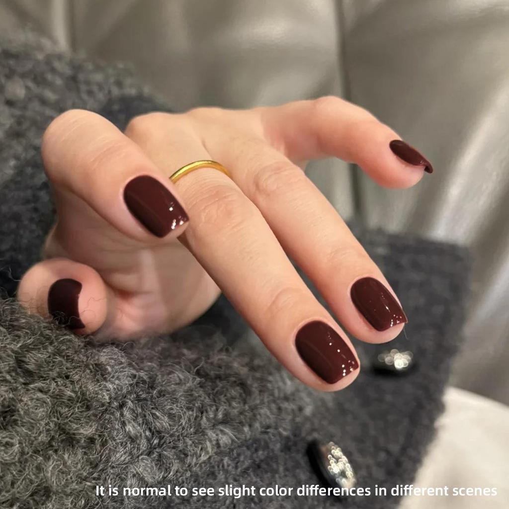 Cherry Burgundy Nail Salon Light Therapy Gel Polish 2025