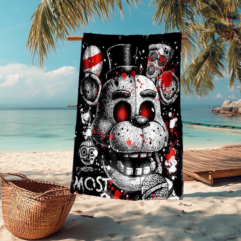 Ultra-Soft Beach Towel with Freddy Theme,Ideal for Pool - Camping, Diving - Perfect Travel Essential, Vibrant Beach Towel.