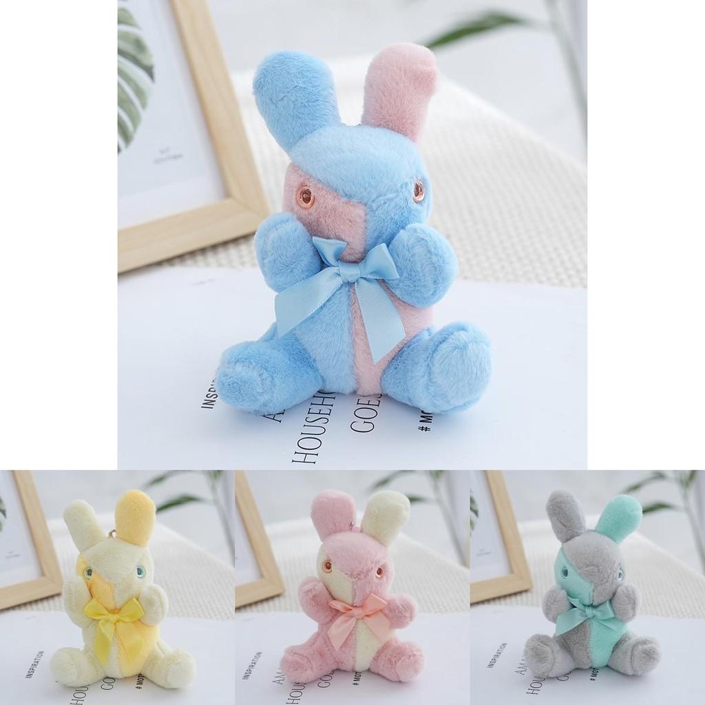 Adorable Plush Bunny Keychain Soft Pp Cotton Stuffed Animal Toy For Kids Bags