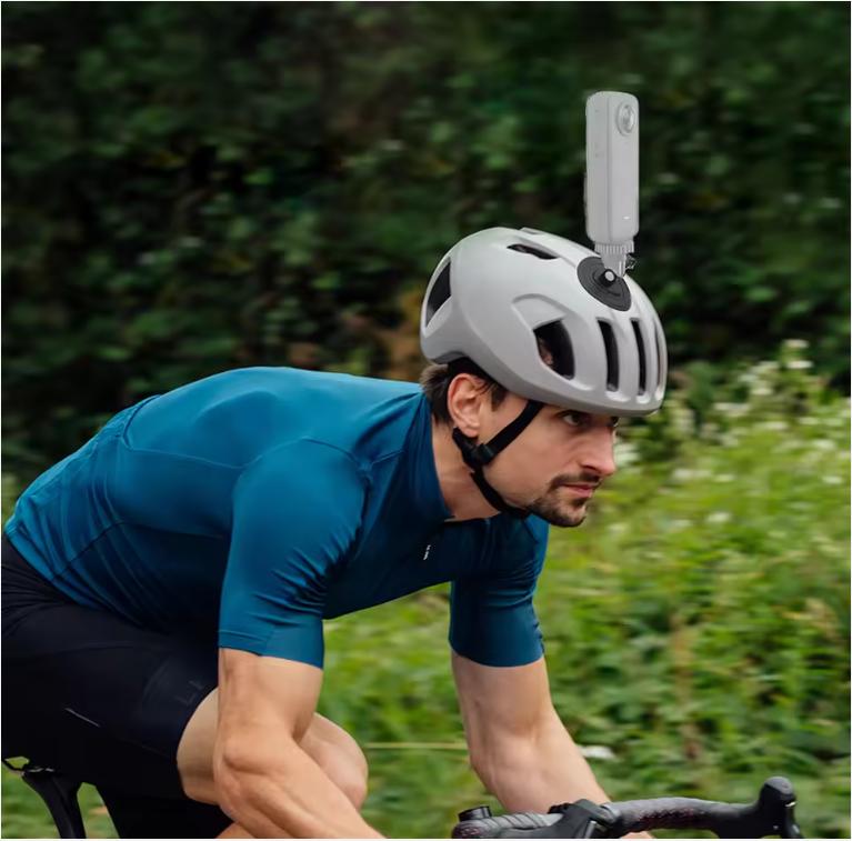 Flexible Adhesive Mount Motorcycle Helmet Base for Insta360 X4 X3 Ace Pro DJI Osmo Action 5PRO Gopro 13 12 Pocket 3 Phone Stand