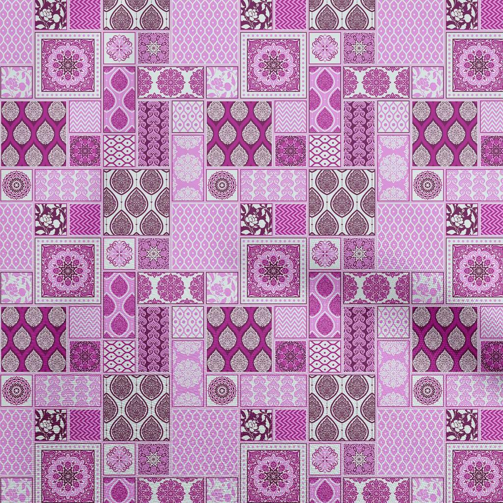 oneOone Cotton Flex Dark Blue Fabric Patchwork Fabric For Sewing Printed Craft Fabric By The Yard 40 Inch