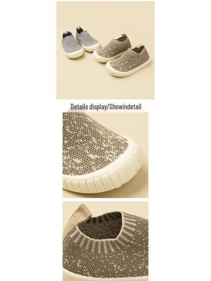 Spring/Summer Kids Flyknit Mesh Slip-on Shoes - Casual Unisex with Soft TPR Sole