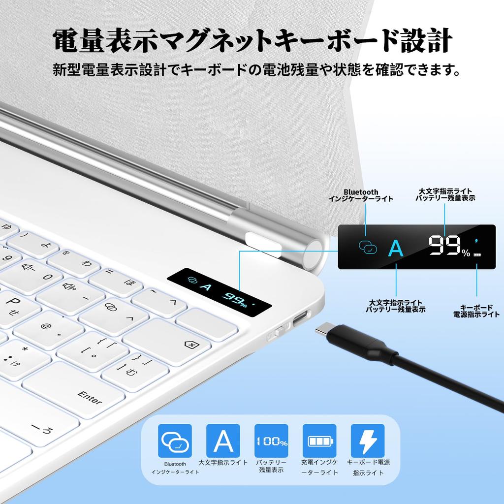 Magic Keyboard SUKEBON Hülle mit Tastatur für iPad Zoll technische Konformität Hülle für iPad 10. Generation A2757 Power Trackpad Smart Japanisch