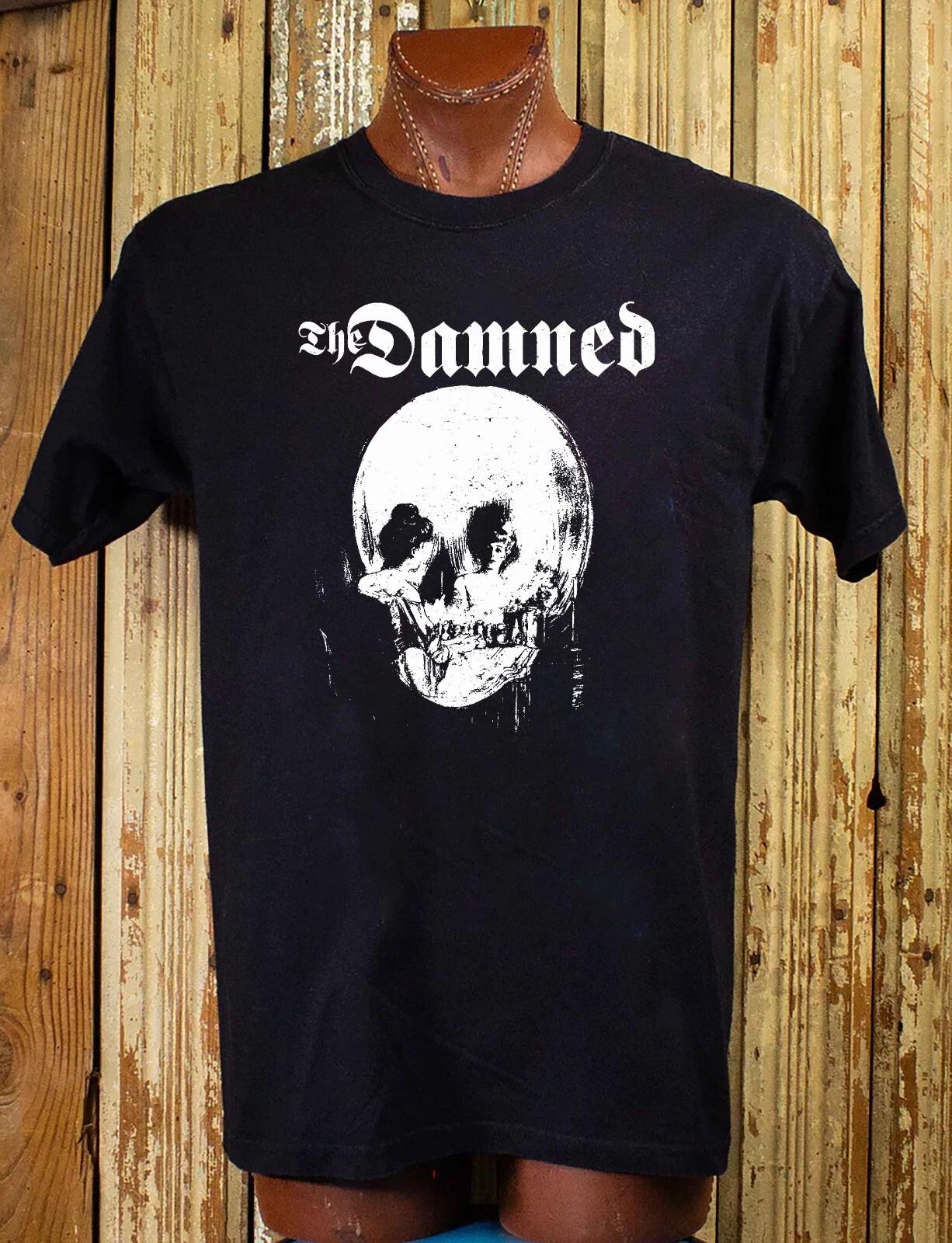 The Damned Goth Skull Concert Cotton T -Shirt XL XL