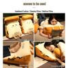 Cartoon Happy Toast Lumbar Support Pillow