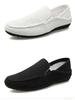 Fashion New men's shoes are breathable, casual soft comfortable fashionable flat shoes Summer men's lazy casual linen canvas shoes