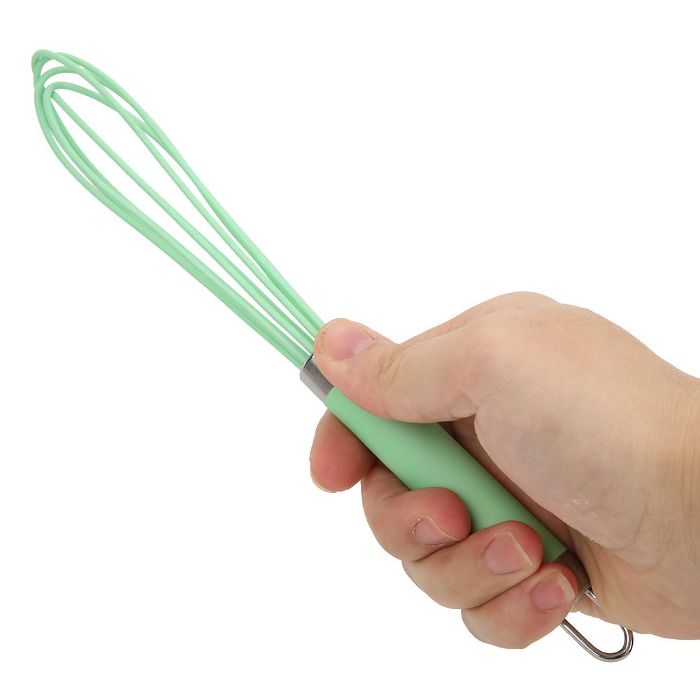 Household Mini Manual Egg Beater Stirring Mixer Blender Kitchen Cooking Utensils Green