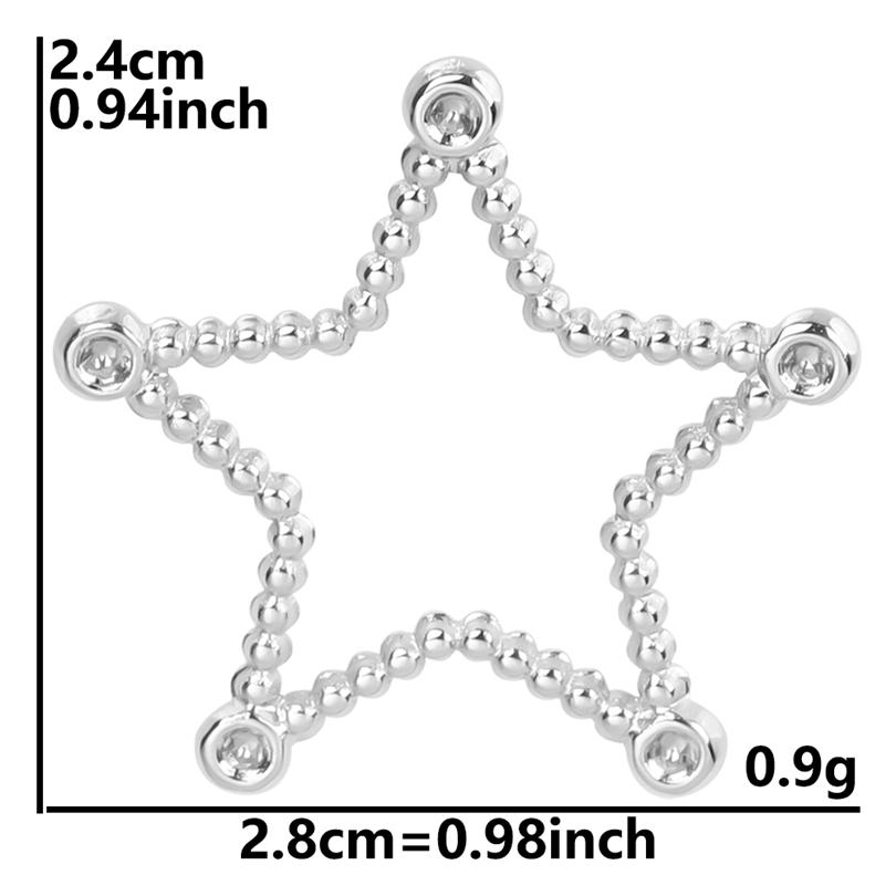 5pcs Bedeltjes Never Fade Heart Sun Moon Star Charms For Jewelry Making Bulk Phase Of The Moon Pentagram Stainless Steel Pendant