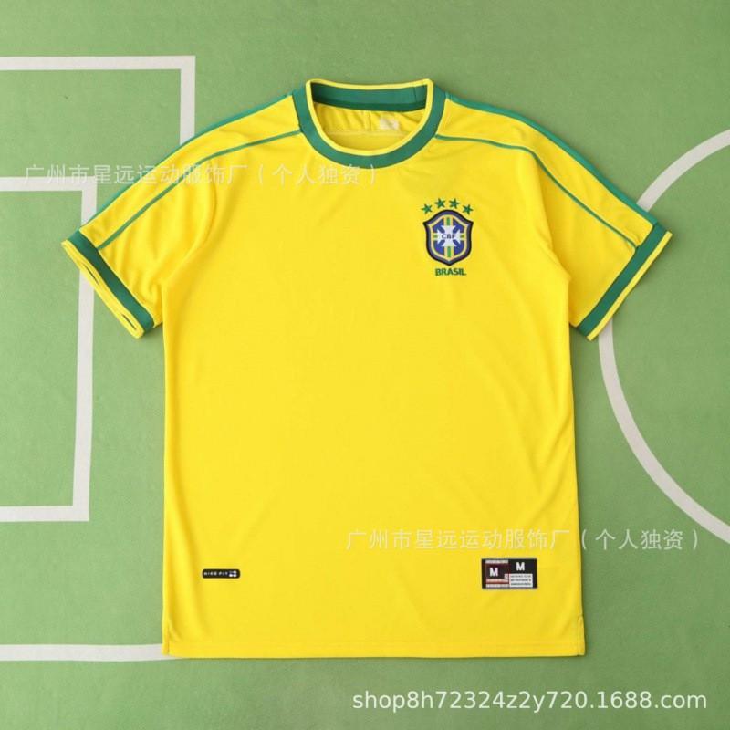 Brazil Retro Football Jersey Short Long Sleeve National Team World Cup Vintage Soccer Shirt