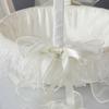 Decorative Silk Like Basket Ribbon Baskets with Lace Bowknot Ideal for Wedding Ceremonies Lovely Decors