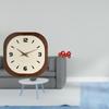 Elegant Silent Wall Clock And Chinese Year Paper Fan Decorations for Home Office Bedroom Kitchen