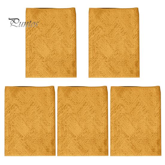 

1/5 шт. Салфетка для ужина, однотонная, моющаяся, бесшовная, королевский блеск, гламурный декор стола для отеля, ресторана, обеда, банкета, свадьбы, роскошные салфетки для вечеринок 5pcs дубильная кора