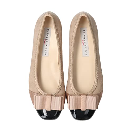 Bridget Birkin Women's Ribbon Walking Pumps, Beige, Size 24.5cm, 535206