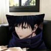 Cartoon Fushiguro Megumi  Pillow Case Square Double-Sided Sofa Cushion Cover Bedroom Bedside Pillow