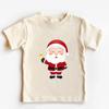 Jul Julenissen Bomull Barn T-skjorte Retro Jule-skjorte for Barn God Jul Småbarn Spedbarn Topper Klær