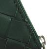 Porte-monnaie 11897 d'occasion 620348 7943 Veau Marine Zippé RFID Maxi Intrecciato Vert Homme du Japon AUTHENTIQUE