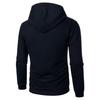 Men’s European & American Jacquard Knit Hooded Sports Top - Autumn/Winter