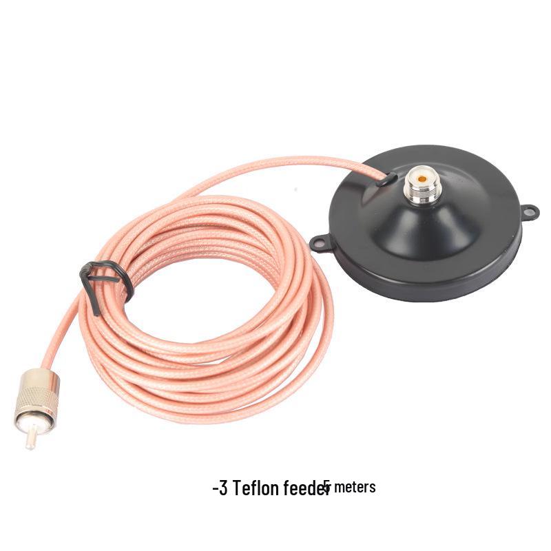 

Wireless Elevator Intercom Antenna with Suction Cup & Teflon Feeder - Two/Three/Five-Way Call, Anti-Interference. Suction Cup + Teflon Feeder 5m-3