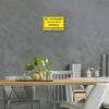 Caution Sign Metal Plate 20x30cm Entrance Exit Warning Sticker