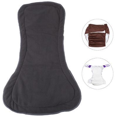 Adult Bamboo Charcoal Cloth Diaper Insert Pad Reusable Liner 4Layer