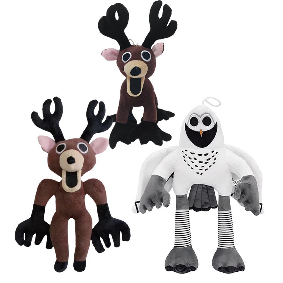 99Nights Horror Game Plush Toy 99 Nights In The Forest Deer White Owl Stuffed Animal Plush Dolls Kids Toy Boy Halloween Gift