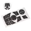 High Quality Button Repair Decal Sticker 1pcs Black Interior Decoration