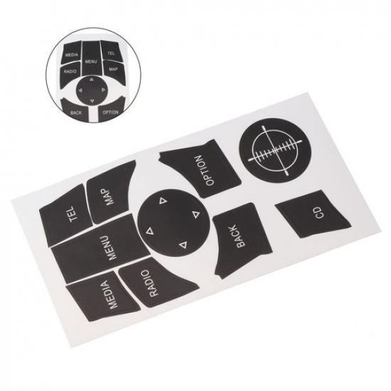 High Quality Button Repair Decal Sticker 1pcs Black Interior Decoration
