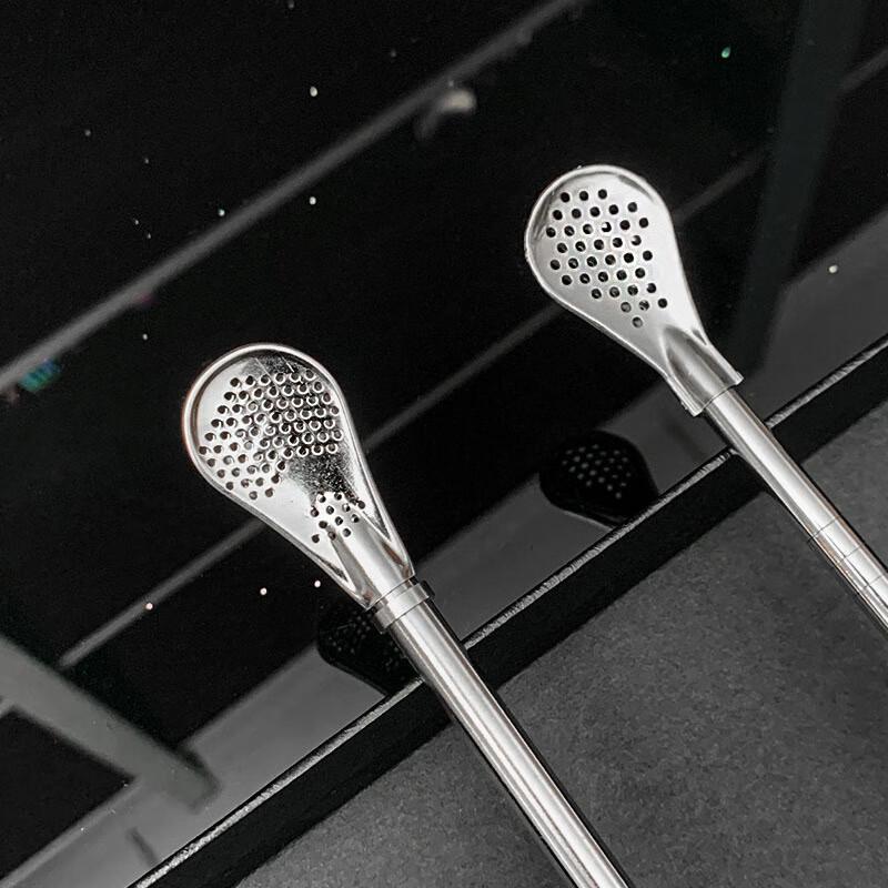 

MOMO NATURI 304 Stainless Steel Filter Straw Spoons