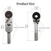 New Mini Torque Wrench 1/4" Adjustable Hexagonal Ratchet Wrench Fast Toughbuilt Two-way Screwdriver Manual Tools