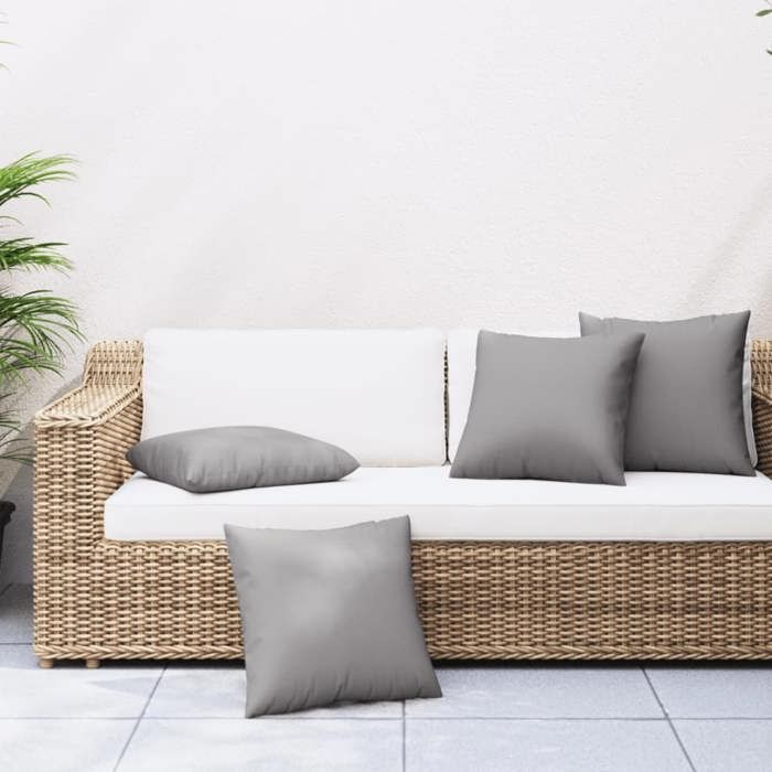 VidaXL Sofa Cushions Set of 4 Grey 50x50 Cm Fabric 360382