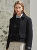 Anoetic Wool Double Crop Coat_Navy