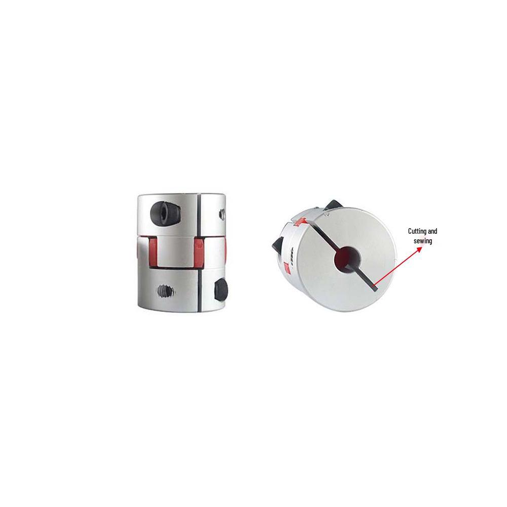 XB CNC Aluminum Alloy Plum Blossom Split-Jaw Clamping Elastic Motor Lead Screw Coupling D40L50