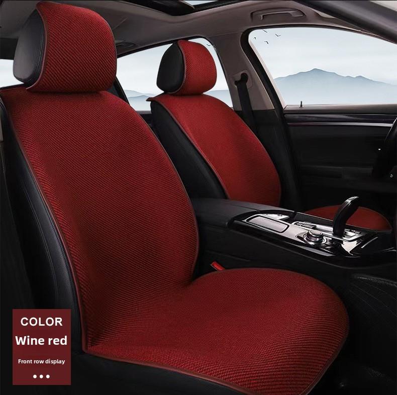 High Quality Universal Car Seat Cover Comfortable Linen Car Seat Cushion Four Seasons Breathable Non-slip Seat Cushion