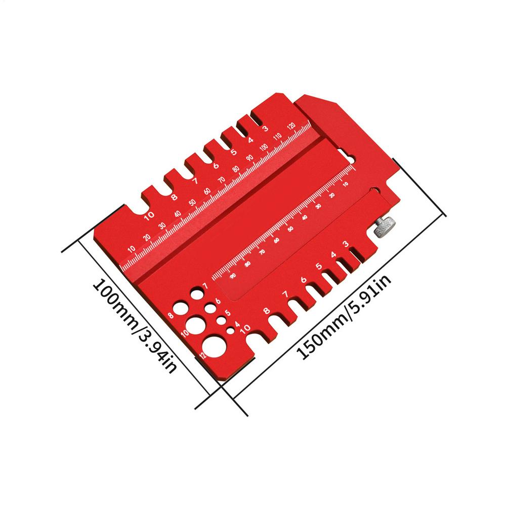Woodworking Ruler Measuring Gauge Tenon Gauge For Workshop Home Improvement Garage Carpentry Furniture Making Project
