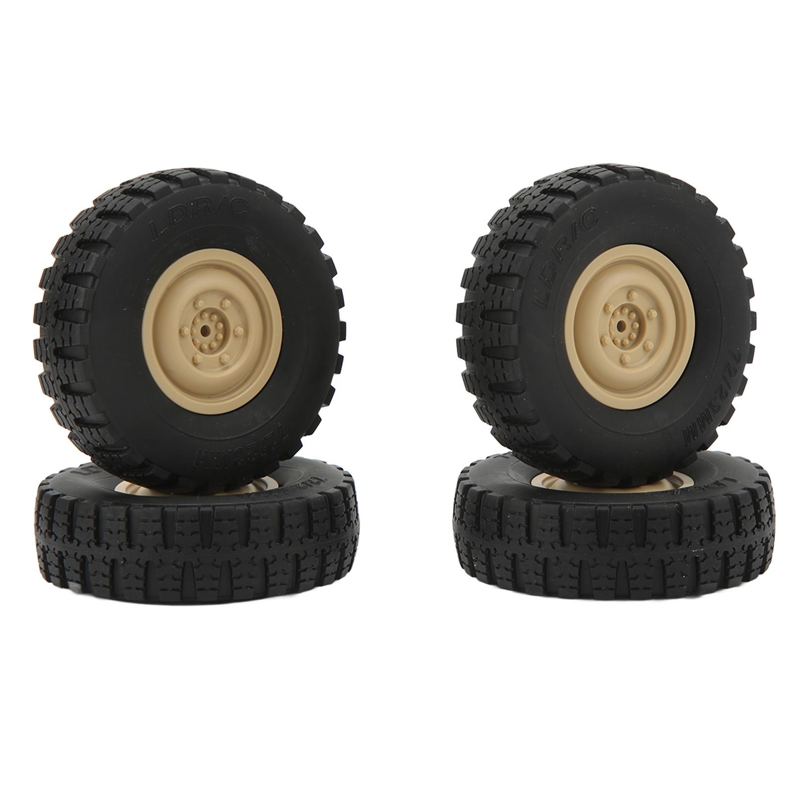 

4 шт. Колеса для радіокерованої машини Професійні Високопродуктивні Запасні Радіокеровані Шини для Моделі Unimog P06 Радіокерована Машина