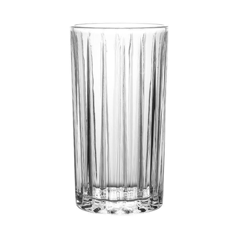 Cană din sticlă cu dungi, în stil nordic, rezistentă la căldură, ceașcă cu apă, ceașcă cu lapte, ceașcă de cafea