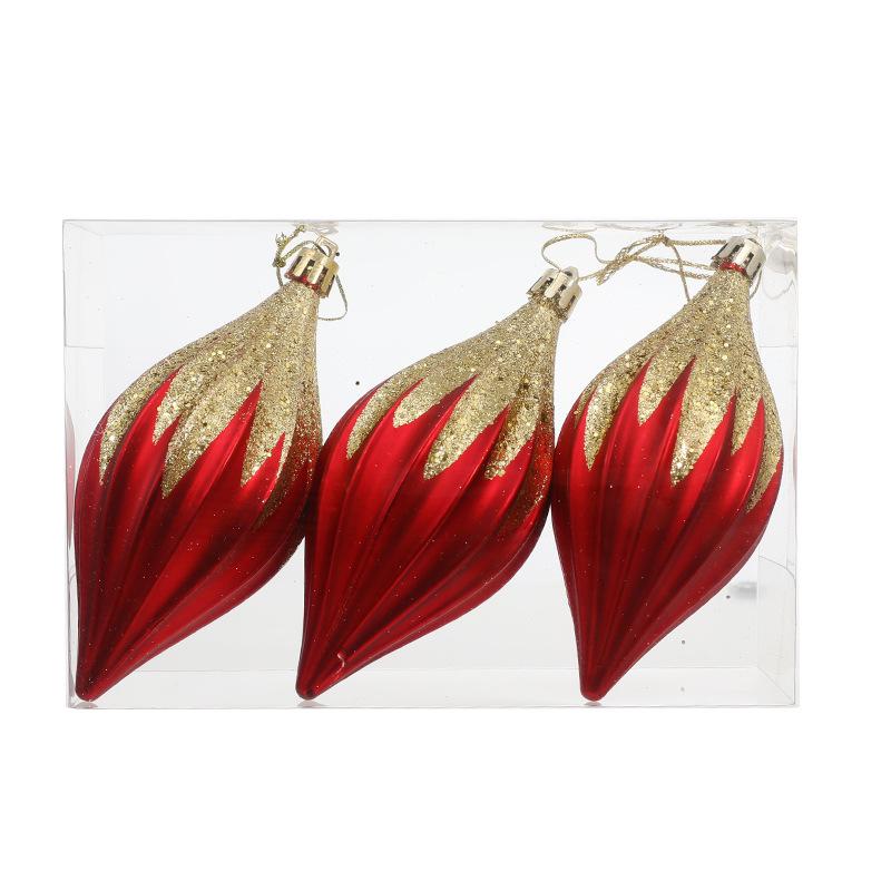 Hand-Painted Flat Candy Christmas Tree Ornament Set