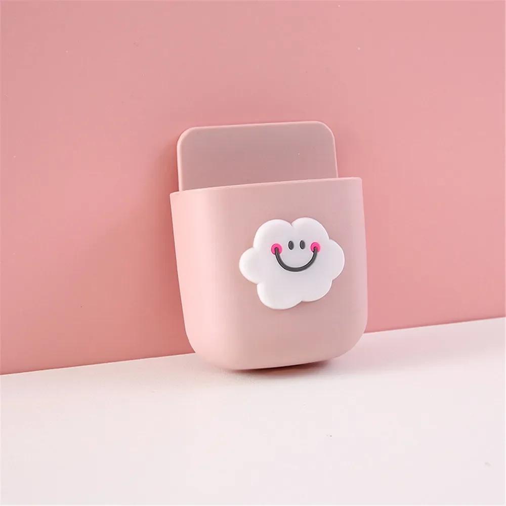 Stationery Organizer Desk Wall Mounted Storage Box Cute Pen Holder Bedroom Washroom Organizer Box School Stationery Supplies