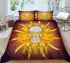 Quilt Cover 3D Printing Skull Home Bedclothes with Pillowcase King Double Size Soft Bed Set Luxury Duvet Cover