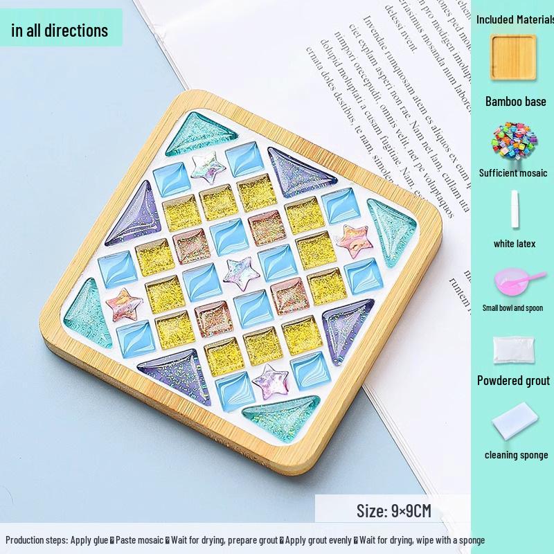 DIY Mosaic Coaster Kit for Kids: Creative Father's Day Craft