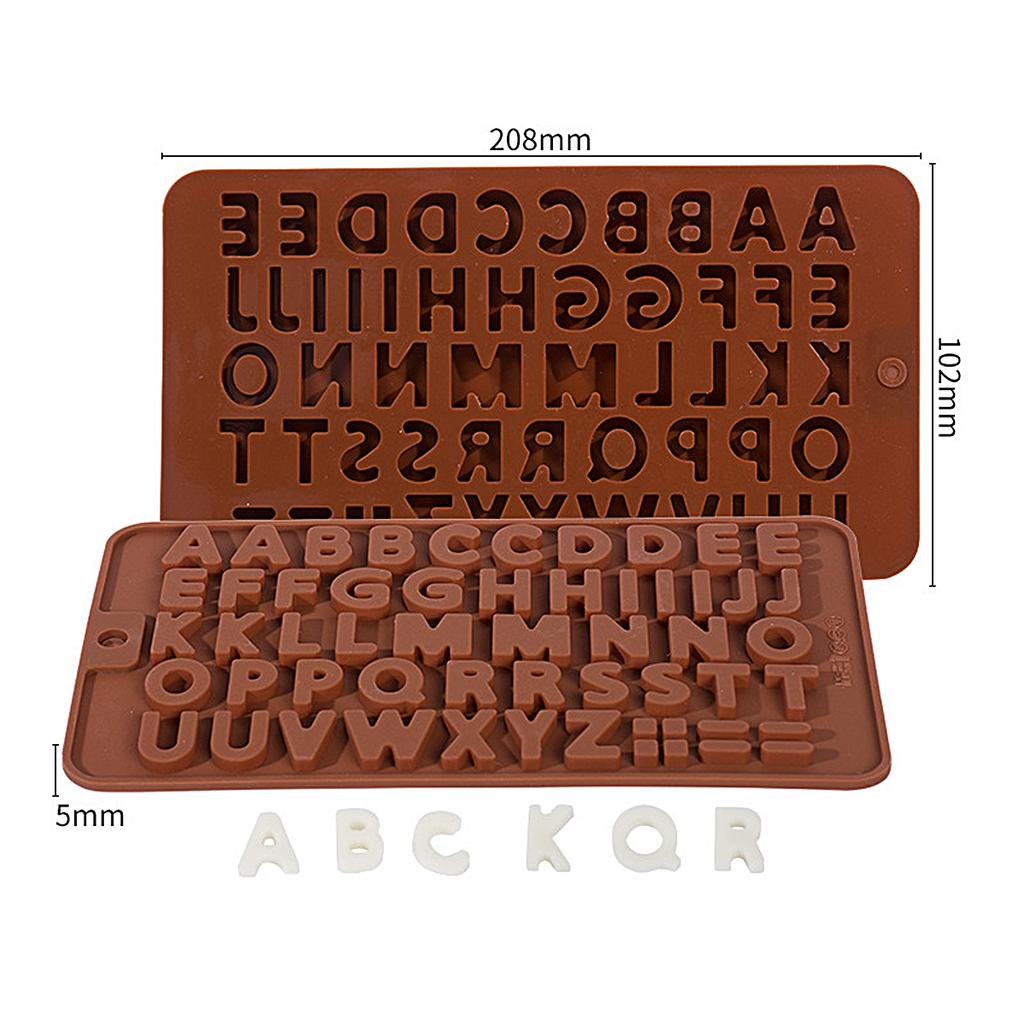 Flower Chocolate Silicone Mould DIY Mini Letter Dinosaur Fondant Mold Jelly Cookies Candle Making Children's Party Cake Decor
