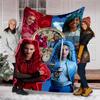 1pc Descendants The Rise of Red2 Theme Blanket - Digital Print, Polyester, Cozy for All Seasons, Perfect for Outdoor, Camping, and Travel