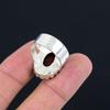 Red Snakeskin Jasper Stone 925 Sterling Silver Solitaire Ring Jewelry Size 8.5