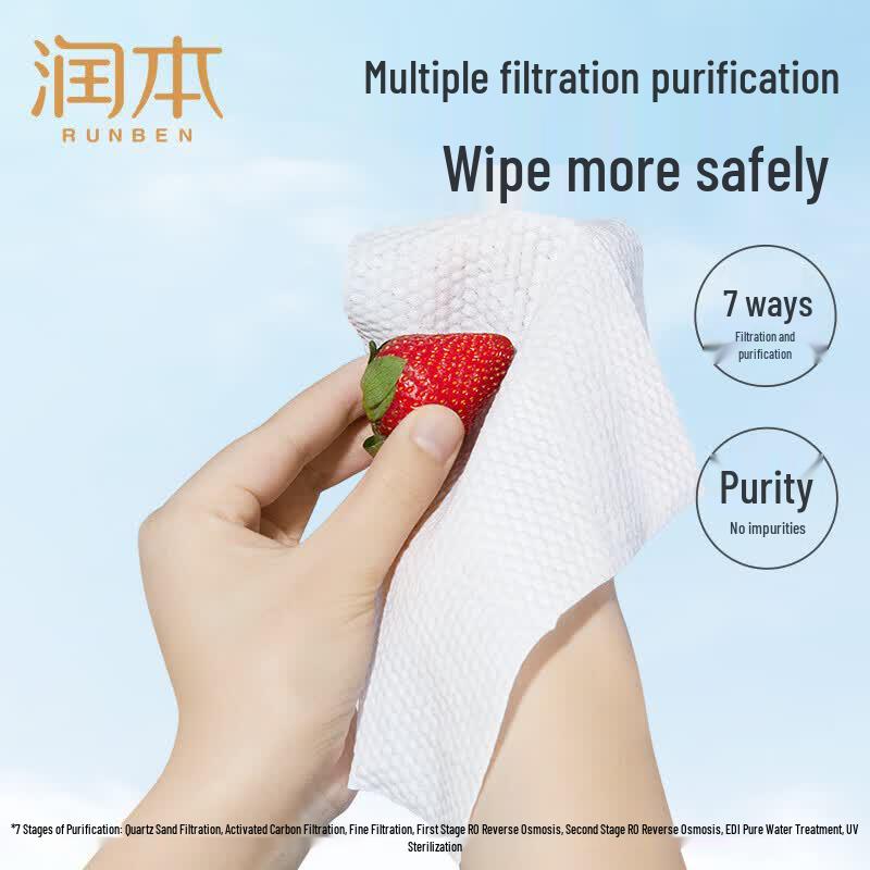 RUNBEN Baby Hand & Mouth Wet Wipes