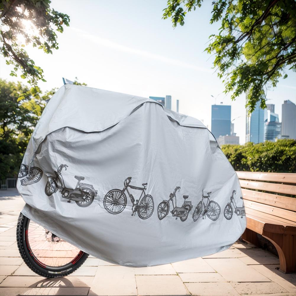 2PCS Bicycle Rain Cover Motorcycle Cover PEVA Sunscreen Waterproof Cover Suitable for Most Models On the Market