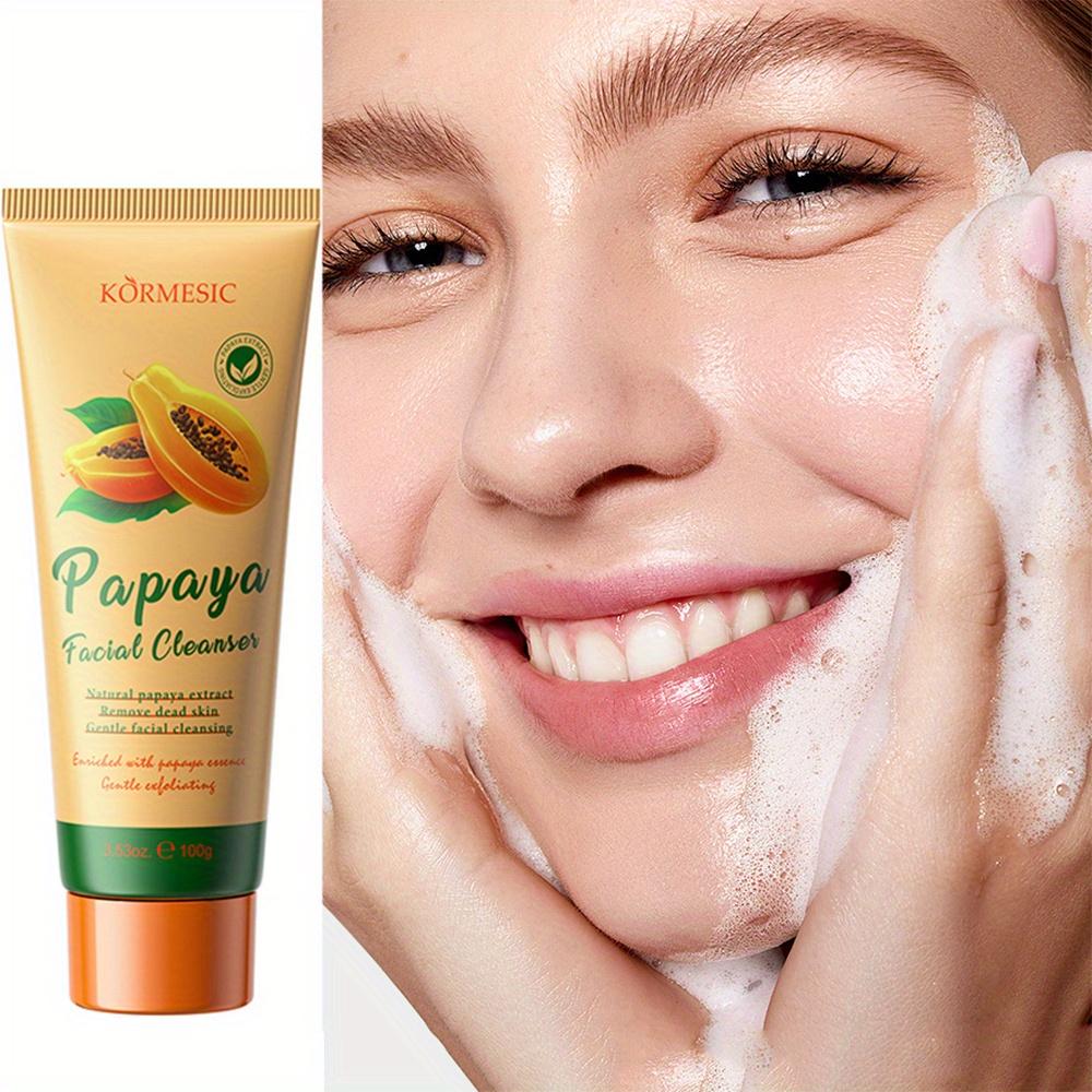 Sanfte Papaya Reinigungsmilch 3,53 oz zur Ölkontrolle, Tiefenreinigung des Gesichts, Feuchtigkeitsspendend, Nicht reizend